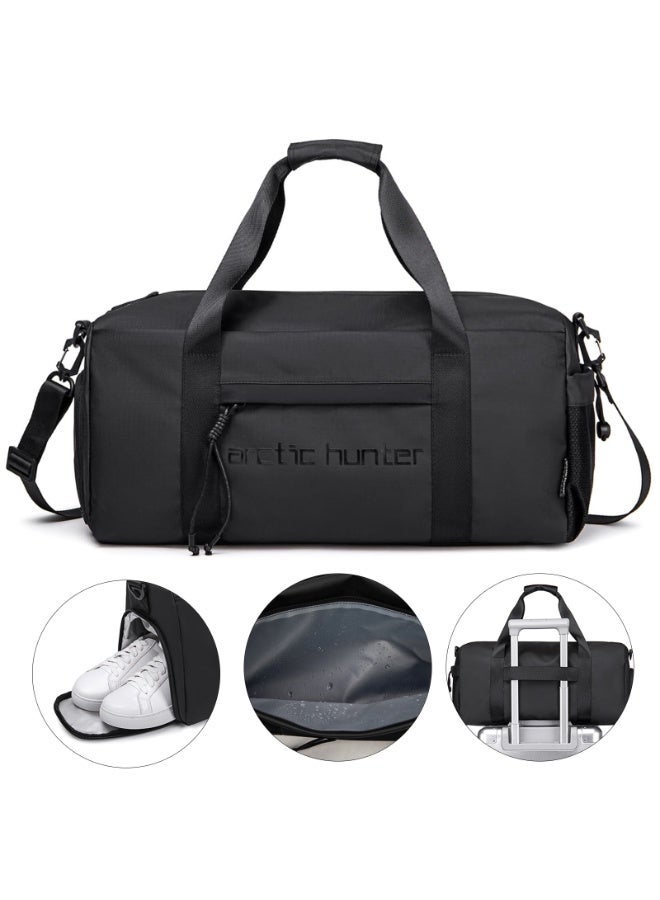 أركتيك هانتر حقيبة سفر رياضية من Arctic Hunter بسعة 28 لترًا، مناسبة للصالة الرياضية، مزودة بجيب للأحذية وجيب منفصل للملابس المبللة والجافة. - Image 1